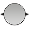 Chatsworth 600 Round Tiltable Mirror - Matt Black