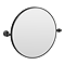 Chatsworth 600 Round Tiltable Mirror - Matt Black