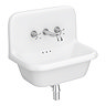 Chatsworth 600mm Roll Top Wall Hung Basin Gloss White