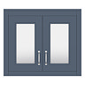 Chatsworth 690mm Blue 2-Door Mirror Cabinet  Profile Large Image
