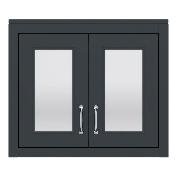 Chatsworth 690mm Graphite 2-Door Mirror Cabinet  Feature Large Image