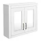 Chatsworth 690mm White 2-Door Mirror Cabinet  Feature Large Image