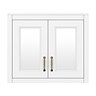 Chatsworth 690mm White 2-Door Mirror Cabinet  Standard Large Image