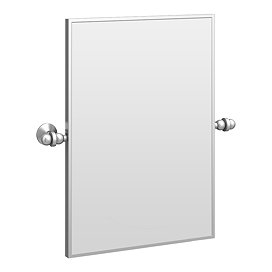Chatsworth 700 x 500 Rectangular Tiltable Mirror - Chrome