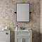 Chatsworth 700 x 500 Rectangular Tiltable Mirror - Matt Black