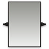 Chatsworth 700 x 500 Rectangular Tiltable Mirror - Matt Black