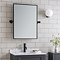 Chatsworth 700 x 500 Rectangular Tiltable Mirror - Matt Black