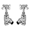 Chatsworth Chrome Angled Art Deco Radiator Valves