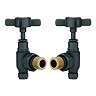 Chatsworth Anthracite Angled Traditional Radiator Valves