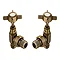 Chatsworth Antique Brass Angled Traditional Radiator Valves