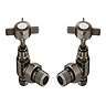Chatsworth Old English Brass Angled Traditional Radiator Valves