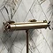 Chatsworth Antique Brass Crosshead Bottom Outlet Thermostatic Bar Shower Valve  Standard Large Image