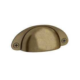 Chatsworth Antique Brass Cup-Style Pull Handle