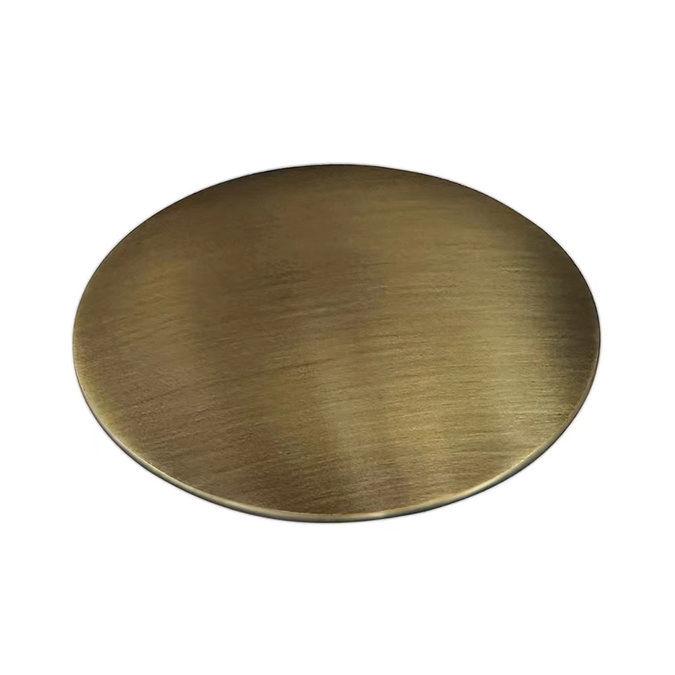 Chatsworth Antique Brass Curved Overflow Insert and Pop-Up Waste Cover