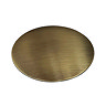 Chatsworth Antique Brass Curved Overflow Insert and Pop-Up Waste Cover