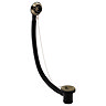 Chatsworth Antique Brass Retainer Bath Waste with Brass Plug & Ball Chain Large Image