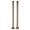 Chatsworth Antique Brass Roll Top Bath Waste with Fixed Height Bath Tap Standpipes