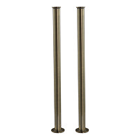 Chatsworth Antique Brass Standpipes for Freestanding Bath Taps Large Image