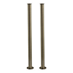 Chatsworth Antique Brass Standpipes for Freestanding Bath Taps Large Image