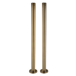 Chatsworth Antique Brass Standpipes for Freestanding Bath Taps