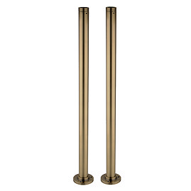 Chatsworth Antique Brass Standpipes for Freestanding Bath Taps