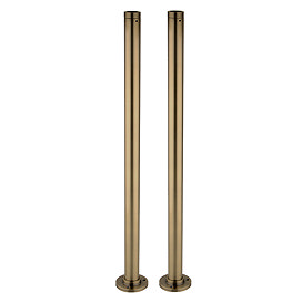 Chatsworth Antique Brass Standpipes for Freestanding Bath Taps