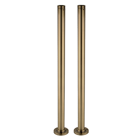 Chatsworth Antique Brass Standpipes for Freestanding Bath Taps
