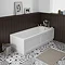 Chatsworth Art Deco 1600 x 700 Single Ended Bath  Feature Large Image