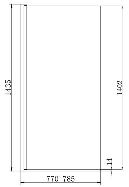 Chatsworth Art Deco Single Ended Bath with Brushed Brass Bath Screen
