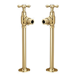 Chatsworth Ashford Gold Angled Traditional Radiator Valves