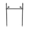 Chatsworth Basin Washstand 440 x 390mm - Chrome