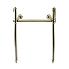 Chatsworth Basin Washstand 440 x 440mm - Brushed Brass
