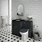 Chatsworth Black Marble Traditional Graphite Vanity Unit + Toilet Package Large Image