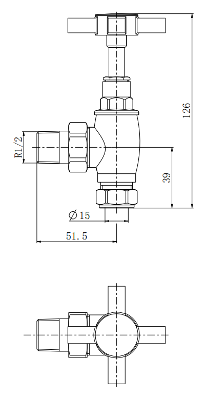 Chatsworth Black Nickel Angled Art Deco Radiator Valves