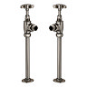 Chatsworth Black Nickel Angled Art Deco Radiator Valves