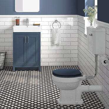 Chatsworth Blue 4-Piece Low Level Bathroom Suite  Feature Large Image