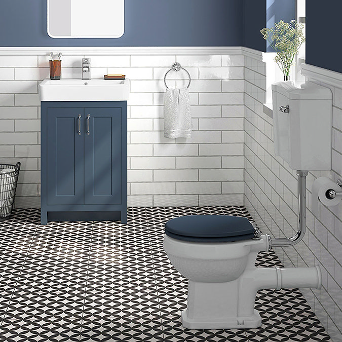 Chatsworth Blue Bathroom Suite Inc. 1700 x 700 Bath with Panels  Newest Large Image