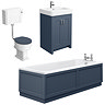Chatsworth Blue Bathroom Suite Inc. 1700 x 700 Bath with Panels  Newest Large Image