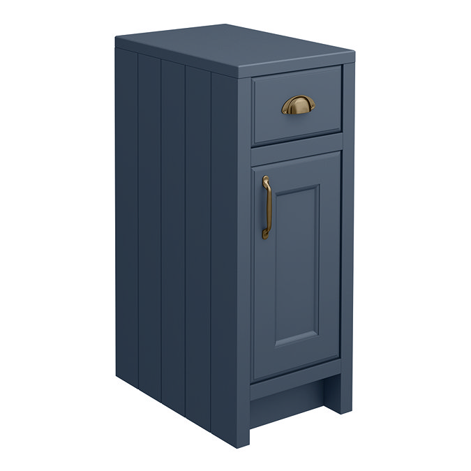 Chatsworth Blue Cupboard Unit 300mm Wide x 435mm Deep with Antique Brass Handles