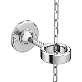 Chatsworth Chain Guide for High Level Cistern Lever - Chrome