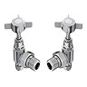 Chatsworth Chrome Angled Traditional Radiator Valves