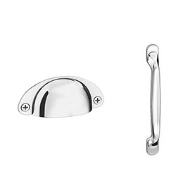 Chatsworth Chrome Handle Pack for 300mm Cupboard Unit Medium Image