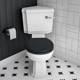 Chatsworth Traditional Corner Toilet + Soft Close Seat