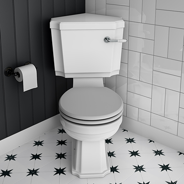 Chatsworth Traditional Corner Toilet + Soft Close Seat