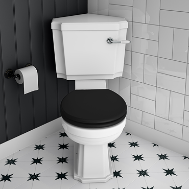 Chatsworth Traditional Corner Toilet + Soft Close Seat 