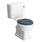 Chatsworth Close Coupled Traditional Toilet w. Blue Seat Large Image