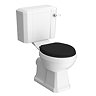 Chatsworth Close Coupled Traditional Toilet + Soft Close Seat Black