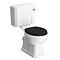 Chatsworth Close Coupled Traditional Toilet + Soft Close Seat Black