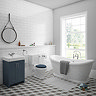 Chatsworth Comfort Height Close Coupled Traditional Toilet - White Ceramic WC with Chrome Flush & Soft Close Seat