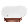 Chatsworth Copper Effect 1300mm Short Roll Top Bath